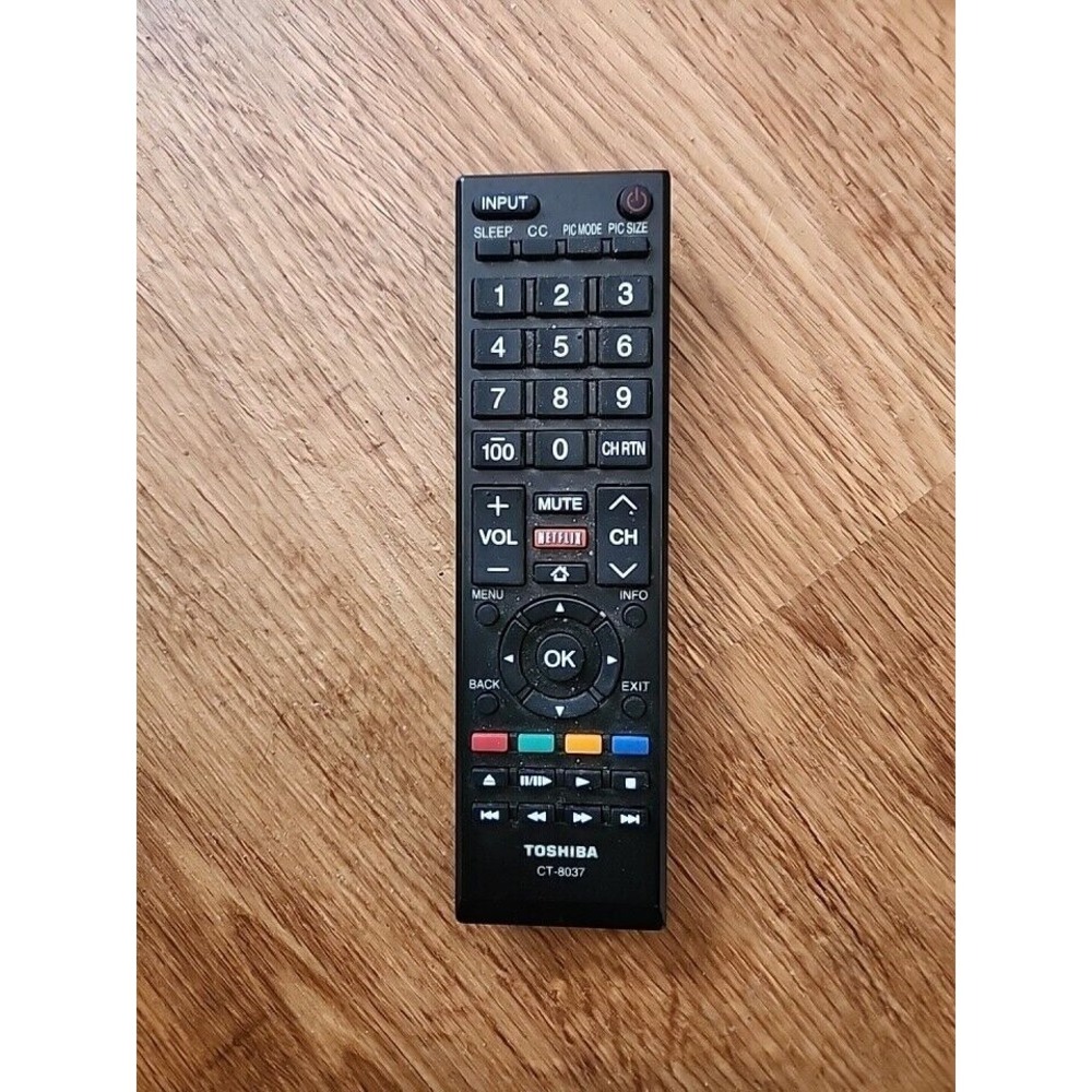 TV Remote Control CT-8037 for Toshiba 40L3400U, 50L3460U, 50L3400U, 40L3460U
